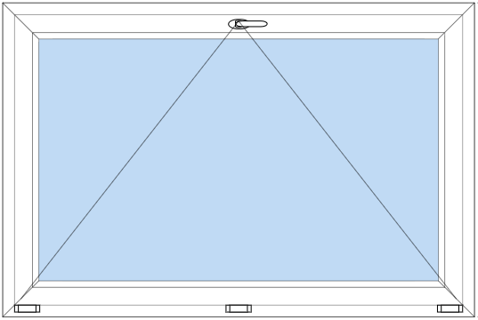 PVC Kiepraam - Ontwerp met kantelmogelijkheid voor optimale ventilatie.