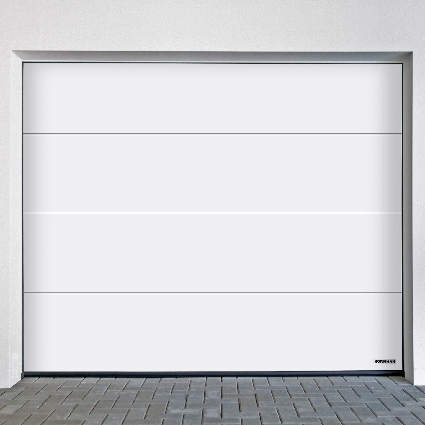 Hörmann garage door RenoMatic L-Ribbed Planar